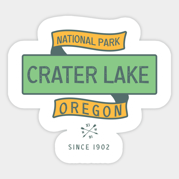 Crater Lake Sticker by Tamie